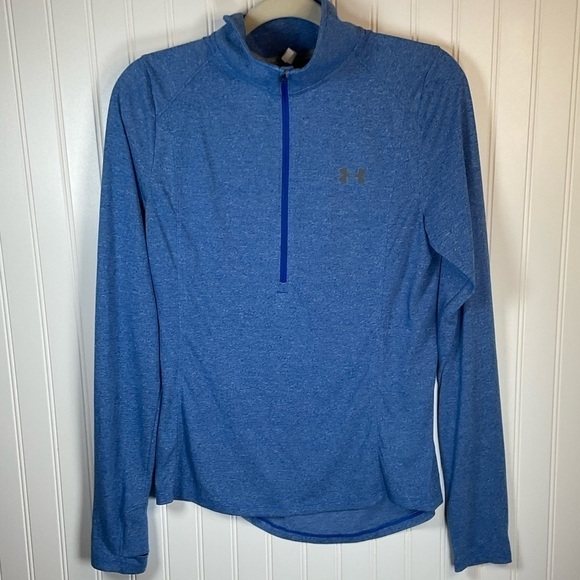 Under Armour Tops - Blue Under Armour Heatgear workout quarter zip pullover